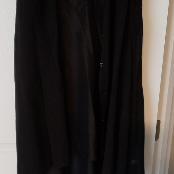 Eileen Fisher PM sleeveless 100% silk dress, black - Picture 3 of 4